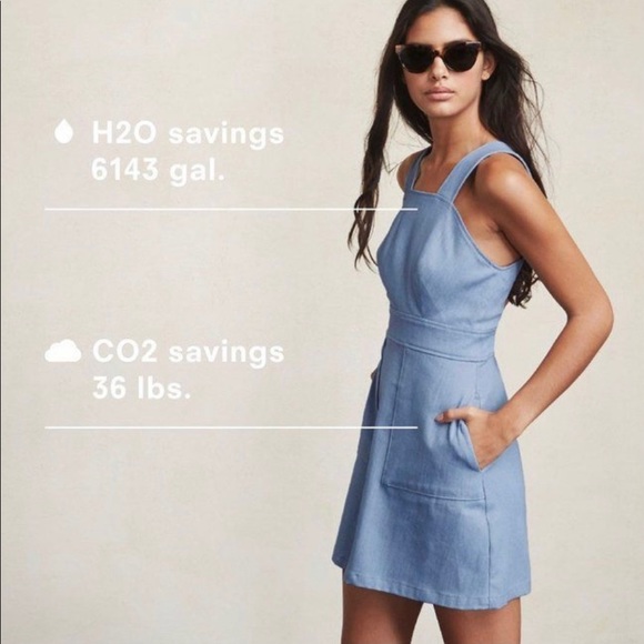 Reformation Dresses & Skirts - Reformation Blue Mini Denim Kaia Jean Dress Size 4